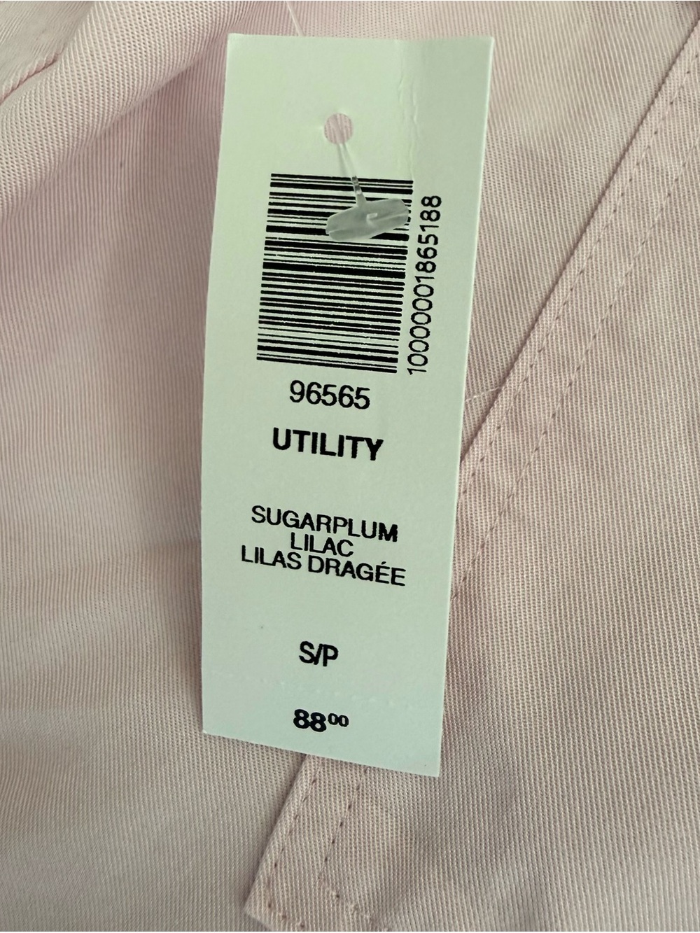 Aritzia Babaton Pink Utility Button Down Shirt size S - Picture 8 of 12